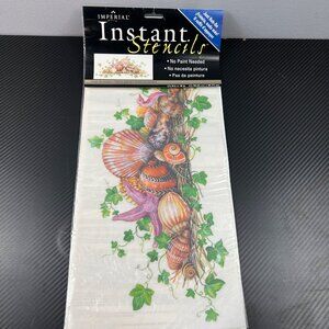 Imperial Instant Stencils IS1022 Large Accessory Rub-On Seashell Design 8”x18”